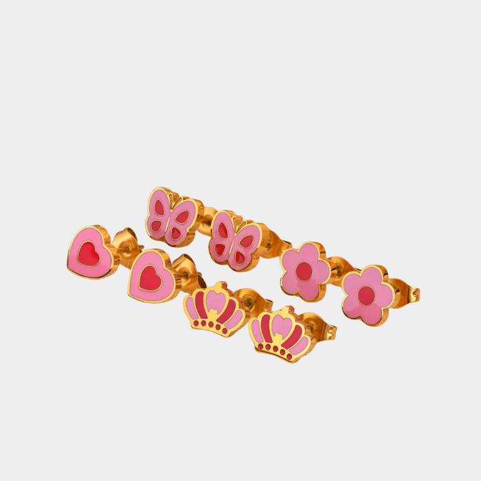 Zoé girl's stainless steel earrings
