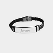 Bracelet Homme à graver – Modèle John (cuir tressé)