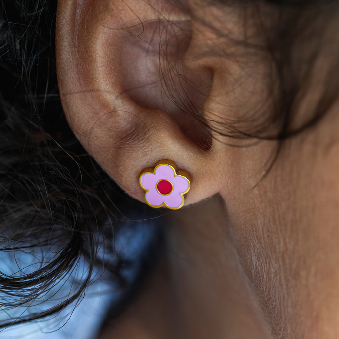 Boucles d’oreilles Zoé fillette en acier inoxydable