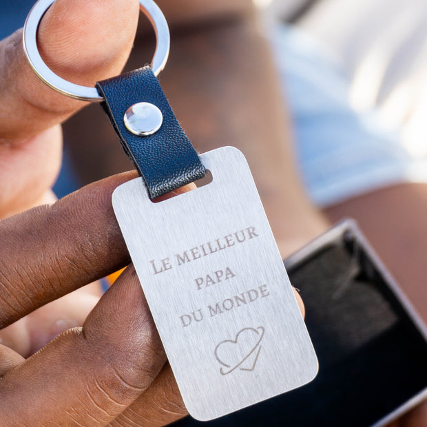 Porte-clés PERSONNALISÉ rectangulaire
