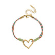 Bracelet Lisa – Cœur & breloques gravées