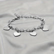 Bracelet Family Love – 4 cœurs à graver