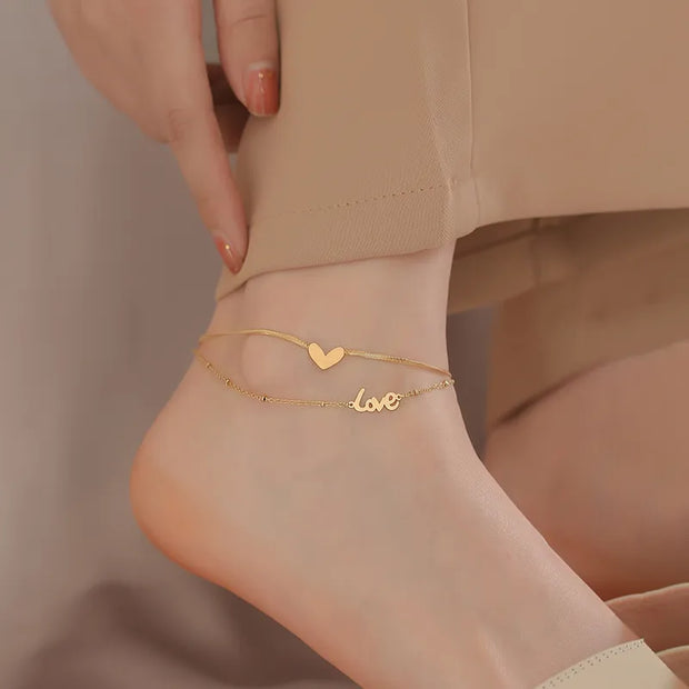 Chaîne de cheville LOVE ME