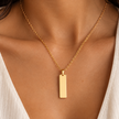 Maeva Necklace – Engravable Plate