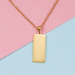 Maeva Necklace – Engravable Plate